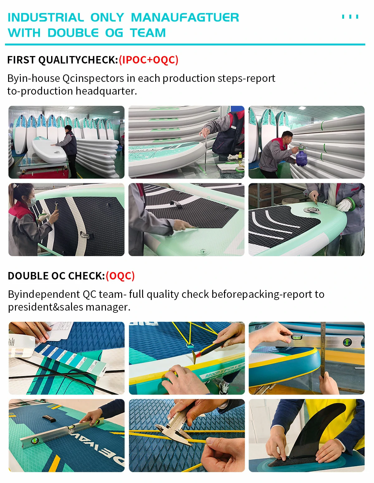 Double quality inspection team Double quality inspection team