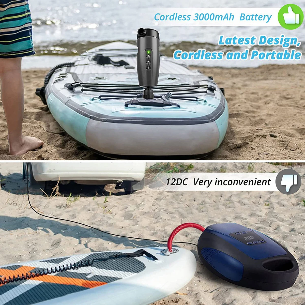 portable electric pump for inflatable SUP portable electric pump for inflatable SUP